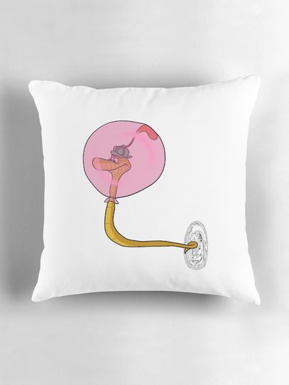 Sir Hiss and His Amazing Flying Machine Pillow