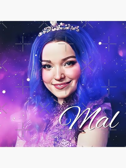 Mal Purple Queen - Descendants 3 Wedding Pillow