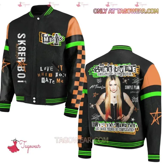Avril Lavigne Greatest Hits Tour Baseball Jacket