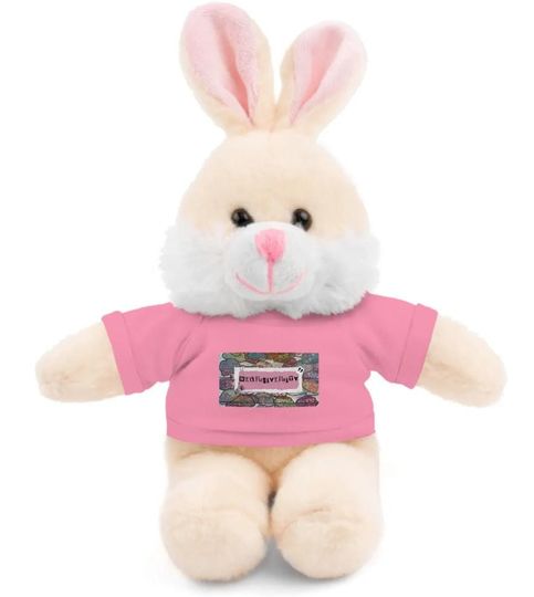 A multi-item listing with neurodiverse stuffed animals with tee