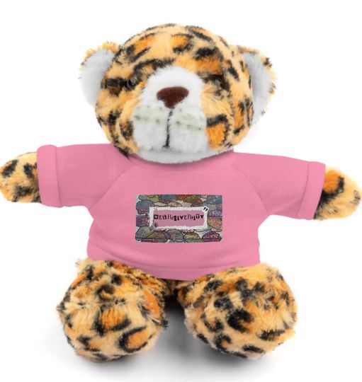 A multi-item listing with neurodiverse stuffed animals with tee