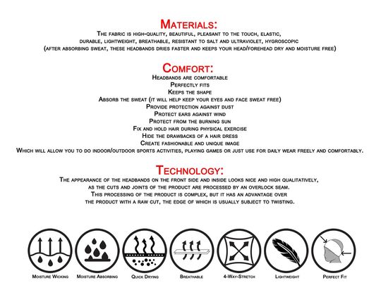 Workout headbands, running headband, sport headband