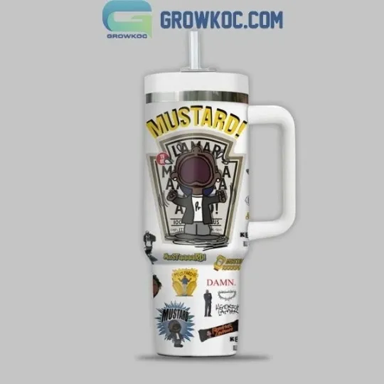 Kendrick Lamar Not Like Us Goes #1 Mustard 40Oz Tumbler