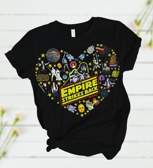 Star Wars T-Shirt Short Set, The Empire Strikes Back Summer Shirt, Disneyland Family Vacation Short, Galaxy's Edge Beach Gift, Disney T