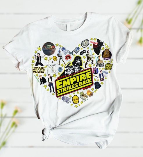 Star Wars T-Shirt Short Set, The Empire Strikes Back Summer Shirt, Disneyland Family Vacation Short, Galaxy's Edge Beach Gift, Disney T
