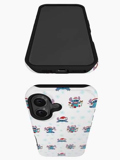 Christmas stitch repeat iPhone Case