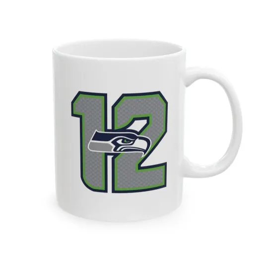 Seattle SEAHAWKS COFFEE MUG. SEAHAWKS GIFT