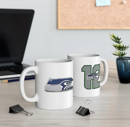 Seattle SEAHAWKS COFFEE MUG. SEAHAWKS GIFT