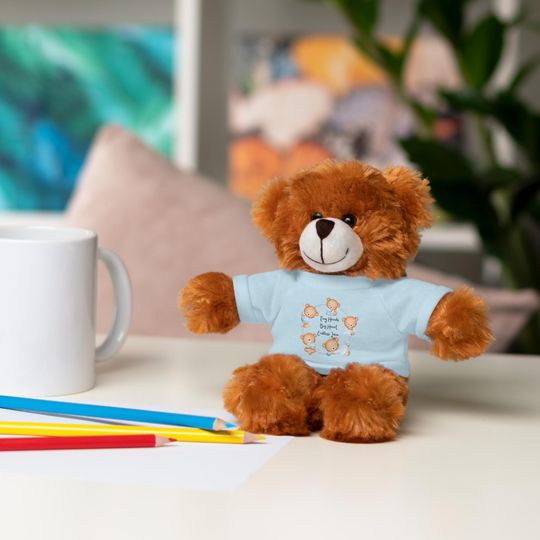Cute & Funny Stuffed Animals with Tee | 8in tall