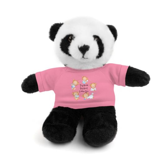 Cute & Funny Stuffed Animals with Tee | 8in tall