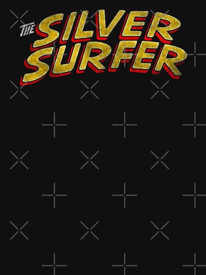 Silver Surfer - Classic Title - Dirty Essential T-Shirt