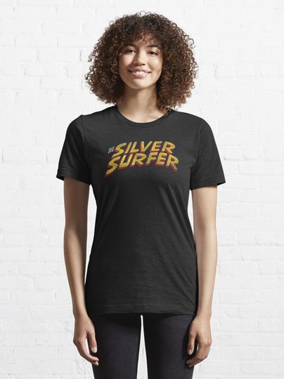 Silver Surfer - Classic Title - Dirty Essential T-Shirt