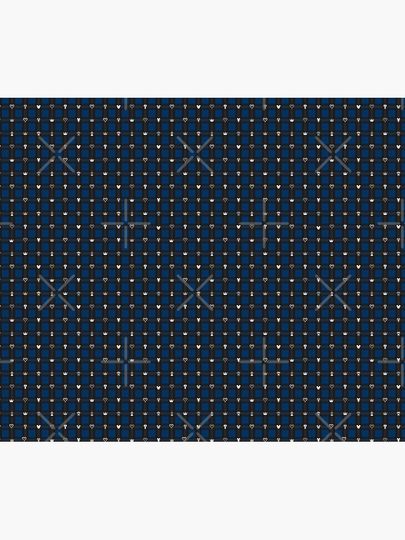 Kingdom Hearts III - Flannel Pattern (Midnight Blue) Throw Blanket
