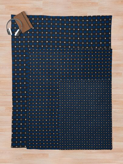 Kingdom Hearts III - Flannel Pattern (Midnight Blue) Throw Blanket