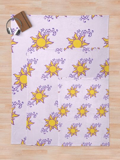 Tangled Sun  Throw Blanket
