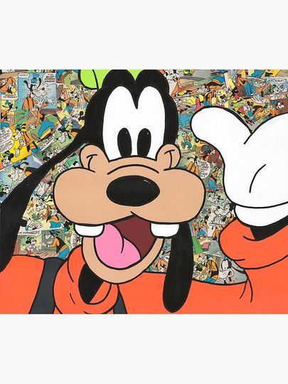 Comic Book Goofy Throw Blanket