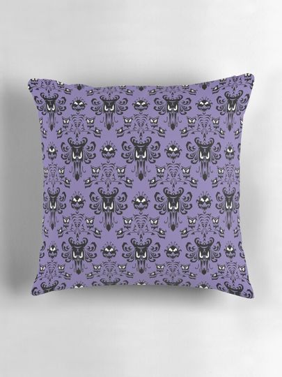Haunted Mansion Wallpaper (Tile) Pillow
