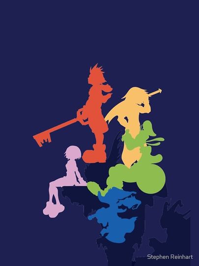 Kingdom Hearts Stylized Cover Art iPhone Case