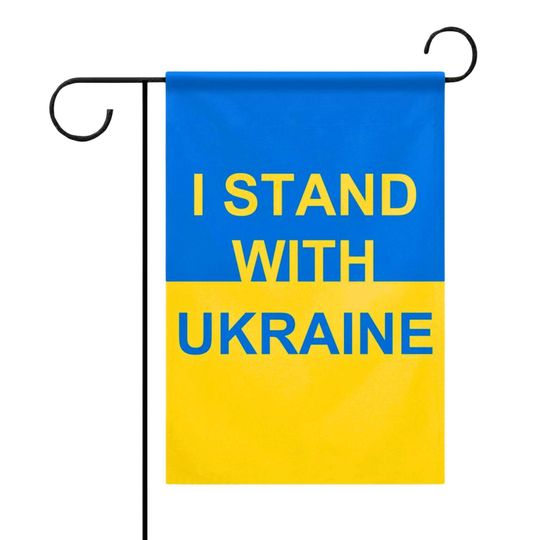 I Stand With Ukraine Outdoor Flag