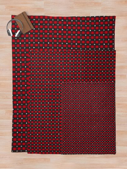Kingdom Hearts III - Flannel Pattern (Red) Throw Blanket