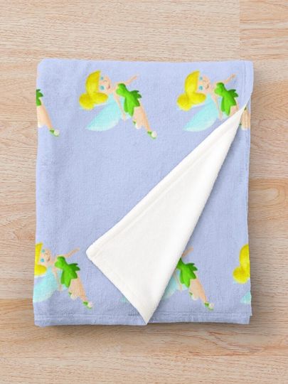 Stylized Tinkerbell Throw Blanket