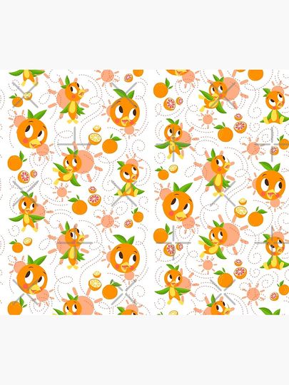 Hello Sunshine! - Orange Bird (white background) Throw Blanket