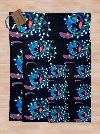 Stitch Christmas  Throw Blanket