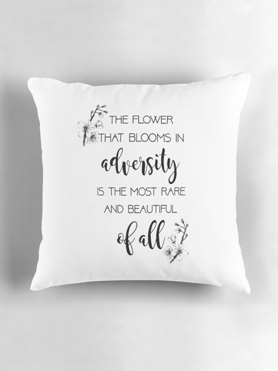 The Flower That Blooms- Mulan Pillow