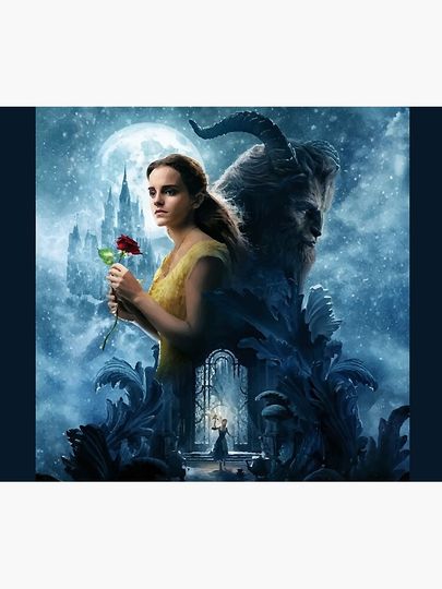 Beauty and the beast Throw Blanket