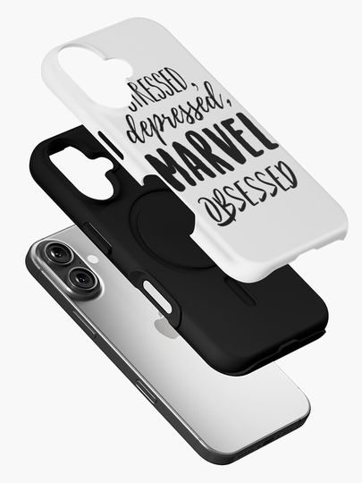 Stressed, Depressed, Marvel obsessed iPhone Case