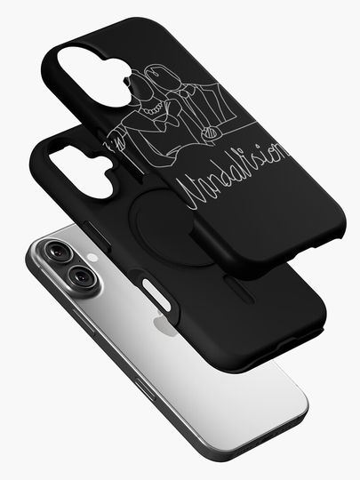 Wandavision - black and white iPhone Case