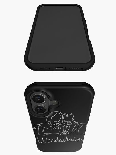Wandavision - black and white iPhone Case