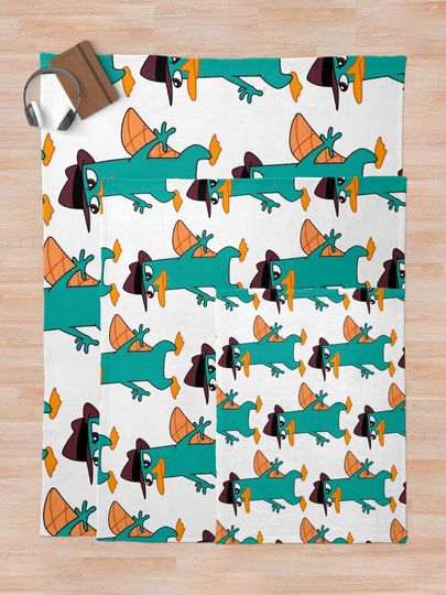 perry the platypus (7) Throw Blanket