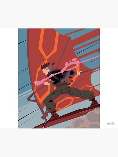 Jim Hawskin Solar Surfer (Treasure Planet) Throw Blanket