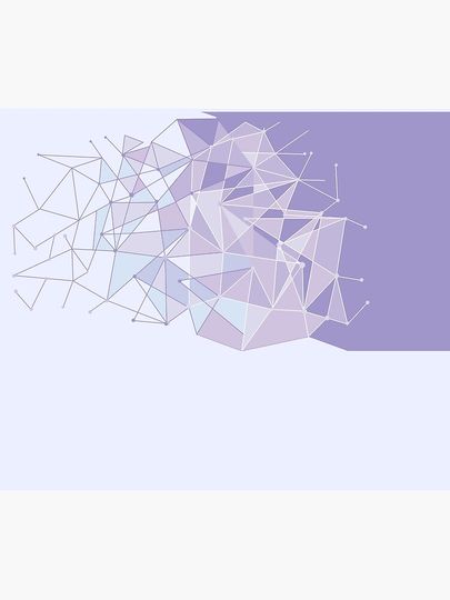 Purple Fragments Throw Blanket