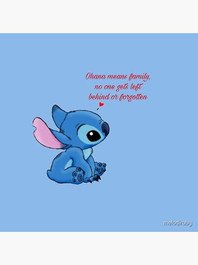 Ohana means family  Pillow