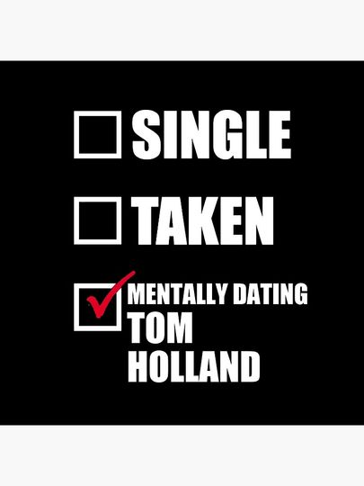 Mentally Dating Tom Holland Pillow