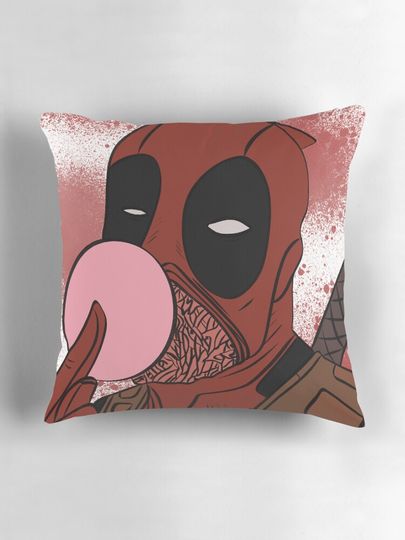Deadpool Bubble Gum - Design 4 Pillow