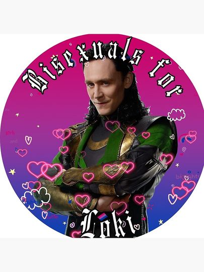 bisexuals for loki Pillow
