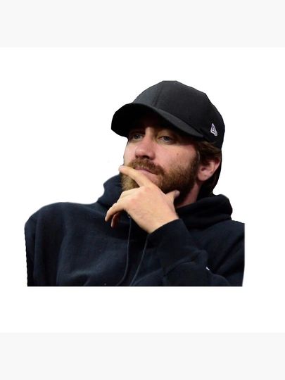 jake gyllenhaal w a baseball cap Pillow