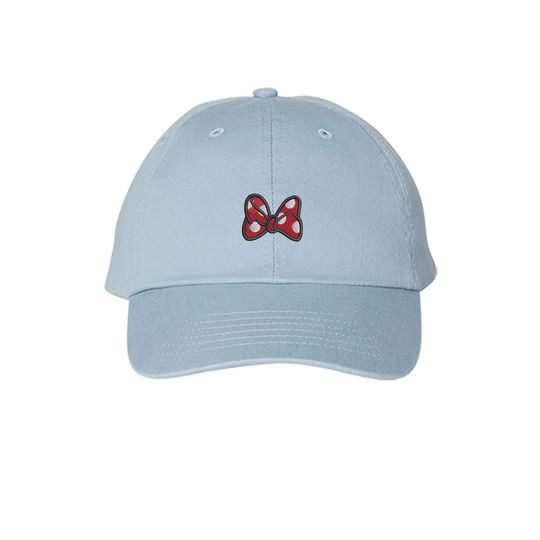 Minnie Mouse Bow embroidered Hat Polka Dot Mouse Bow Magic Kingdom, Disney Trip cap