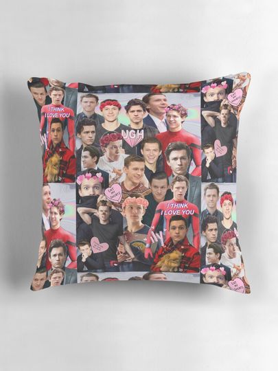 Tom Holland Collage Pillow