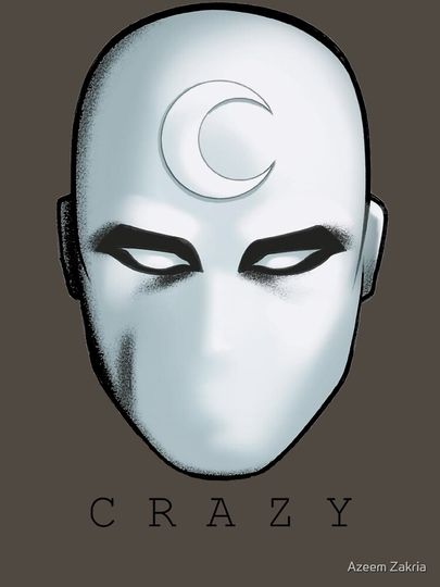 CRAZY - Moon Knight (Mr Knight) Headshot Essential T-Shirt