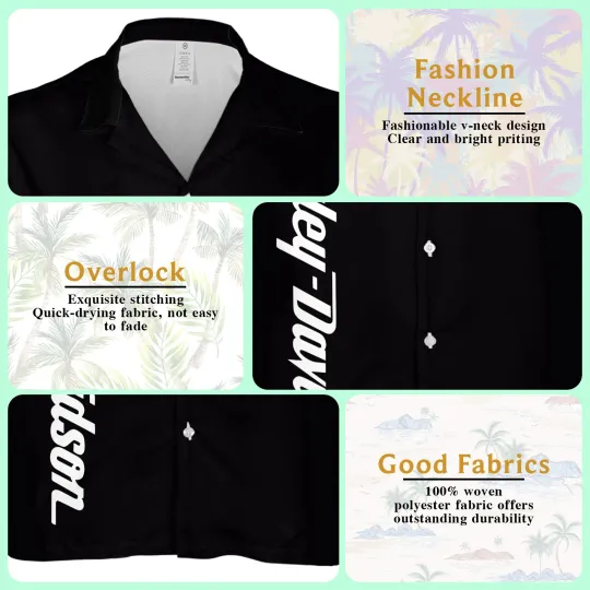 Haarleyy Davidson BLACK BUTTON SHIRT