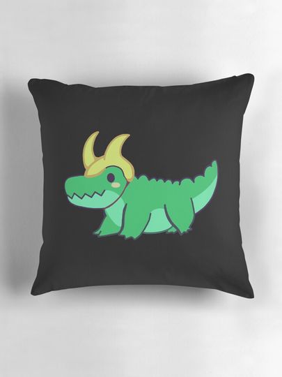 Chibi Alligator Loki Pillow