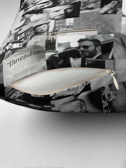 Chris Evans light grey edit Pillow