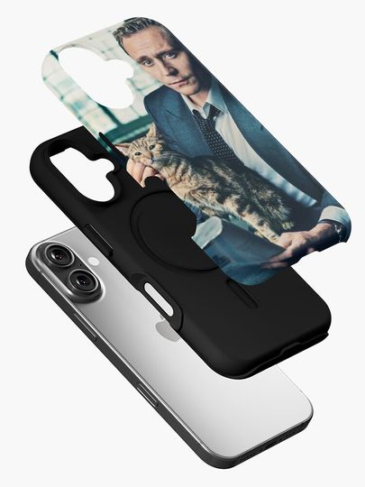 Tom Hiddleston with cat / Photoshoot iPhone Case