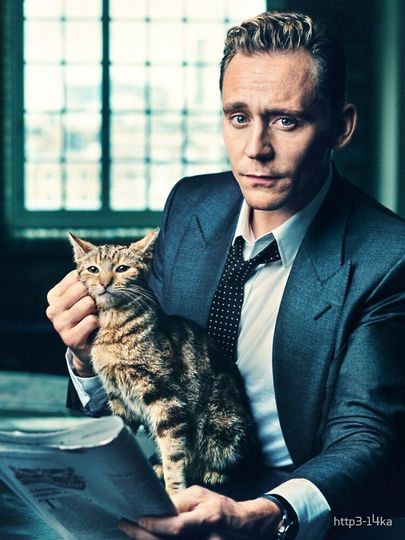 Tom Hiddleston with cat / Photoshoot iPhone Case