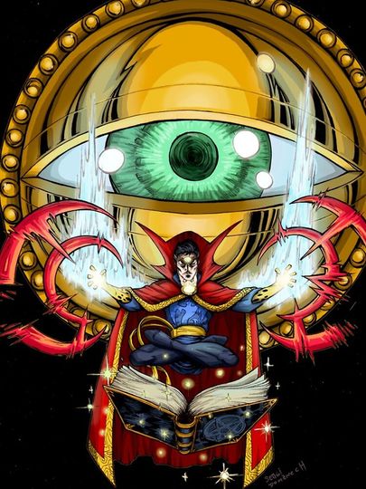 Doctor Strange in the Agamotto Eye iPhone Case