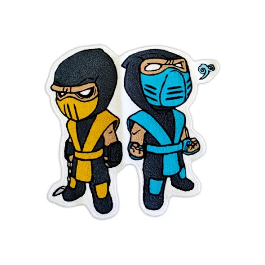 Sub Zero Scorpion Mortal Kombat Floor Mat Living Room Accent Carpet Modern Rugs
